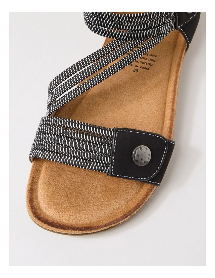Faang Black Sandals image 4