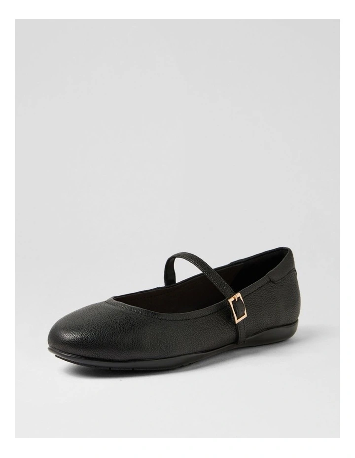 Aurora Black Leather Mary Janes image 2