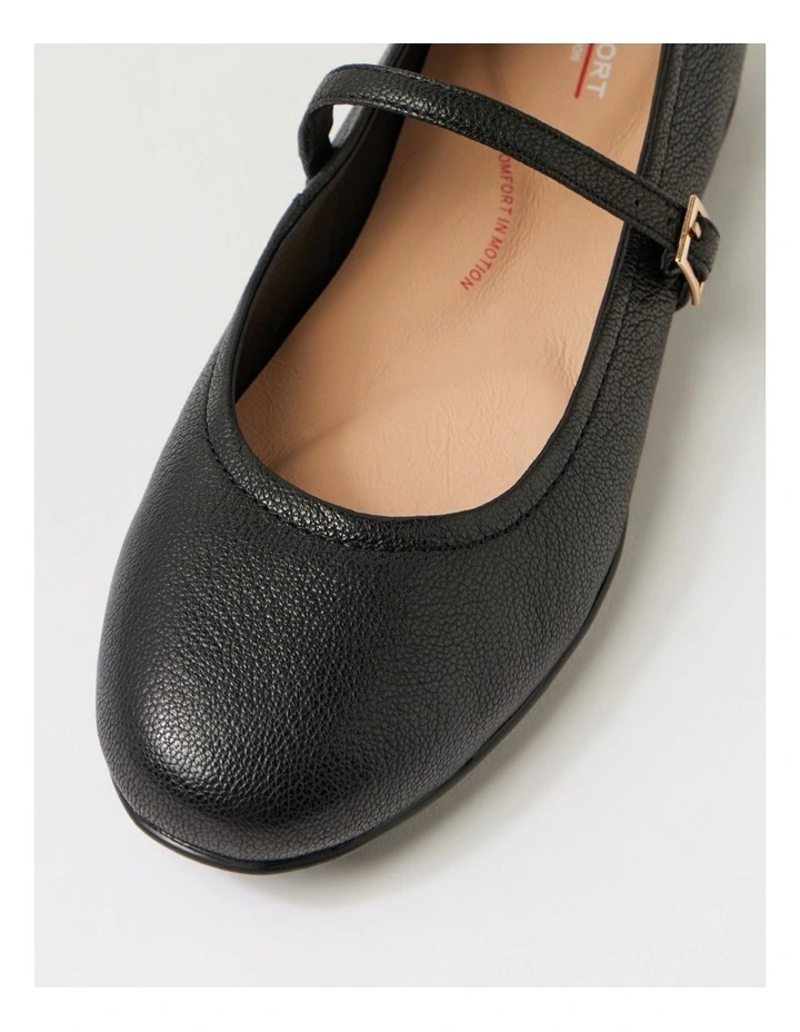 Aurora Black Leather Mary Janes image 4