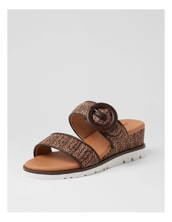 Ricarty Chocolate Raffia Sandals image 2