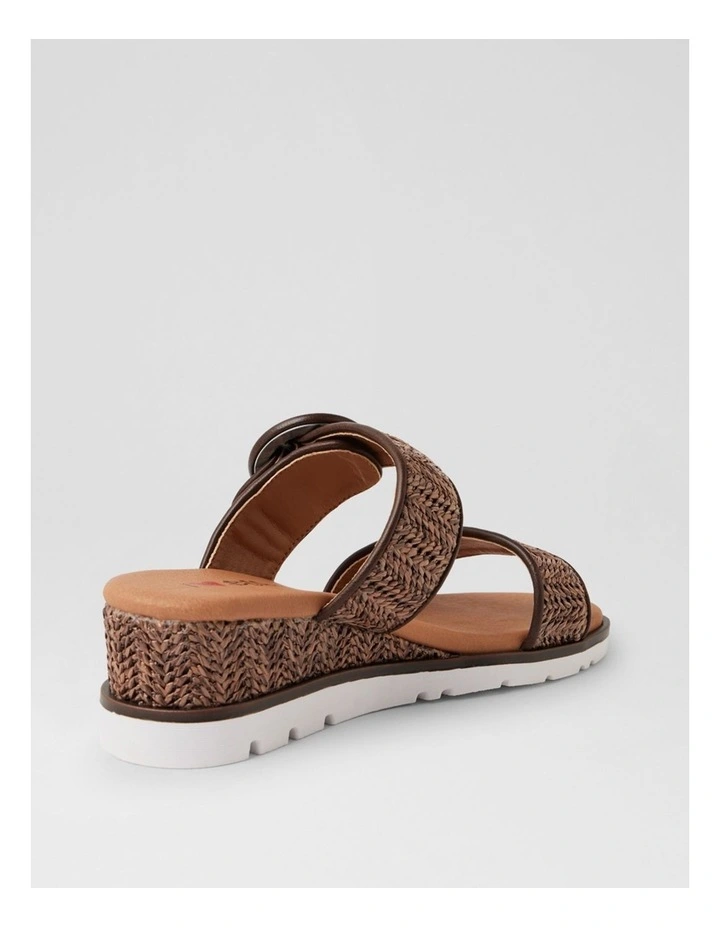 Ricarty Chocolate Raffia Sandals image 3