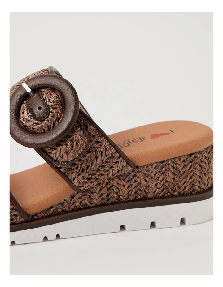 Ricarty Chocolate Raffia Sandals image 5