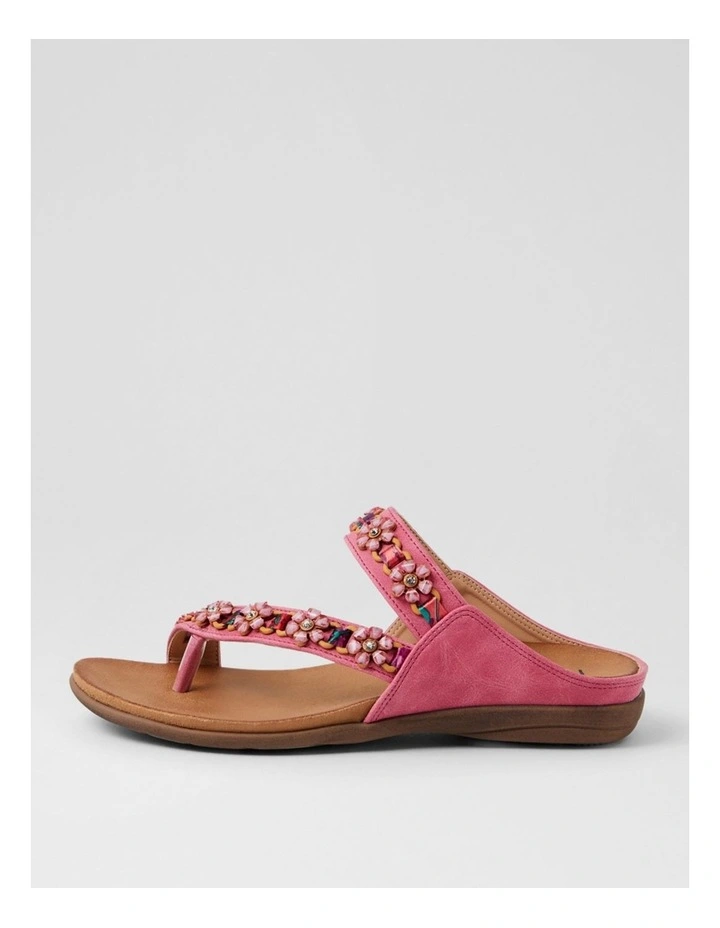 Olotto Fuchsia Nubuck Pu Thongs image 1