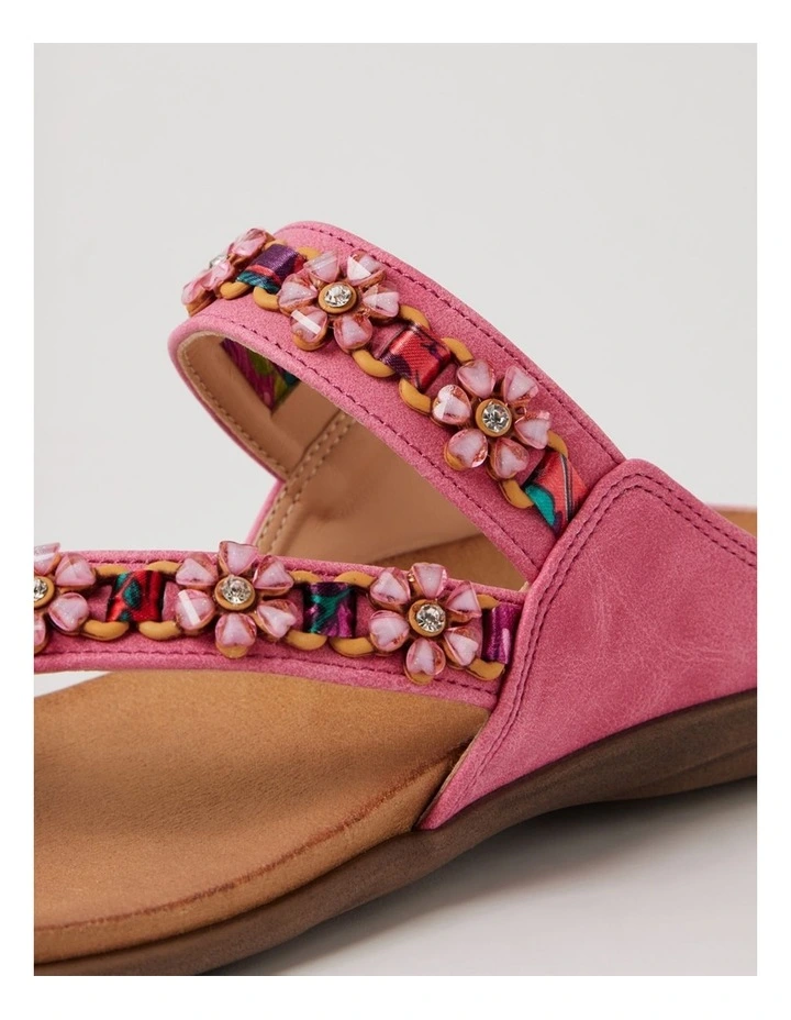 Olotto Fuchsia Nubuck Pu Thongs image 5