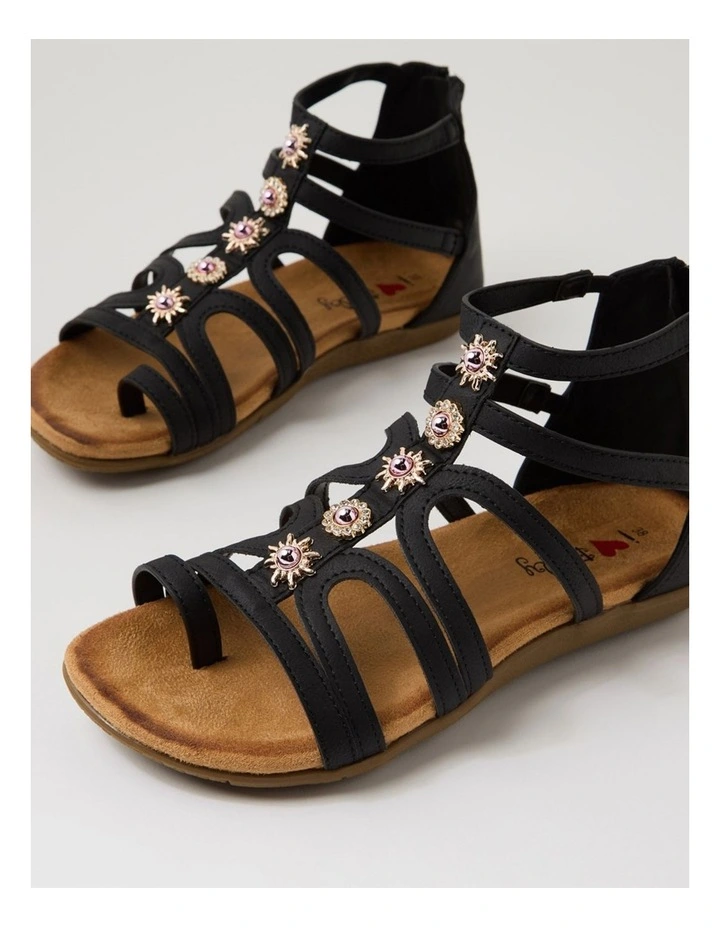 Feeler Black Sandals image 5
