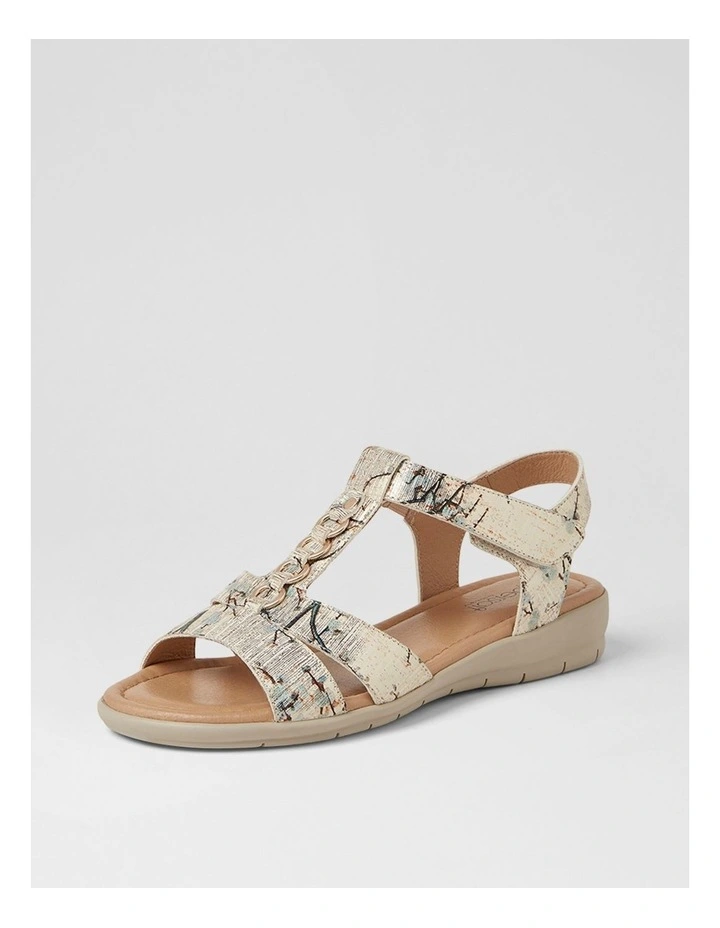 Frankie 2 Japanese Blossom Almond Leather Sandals image 2