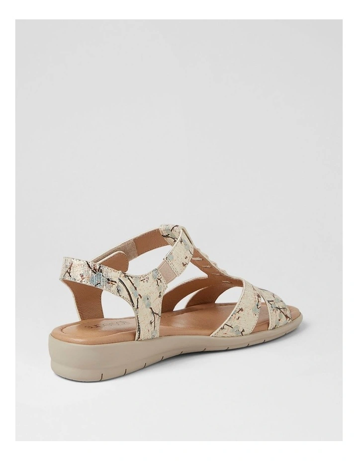 Frankie 2 Japanese Blossom Almond Leather Sandals image 3