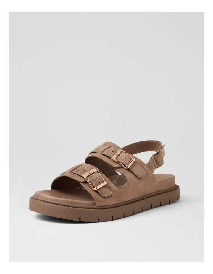 Hobart Taupe Suede Slides image 2
