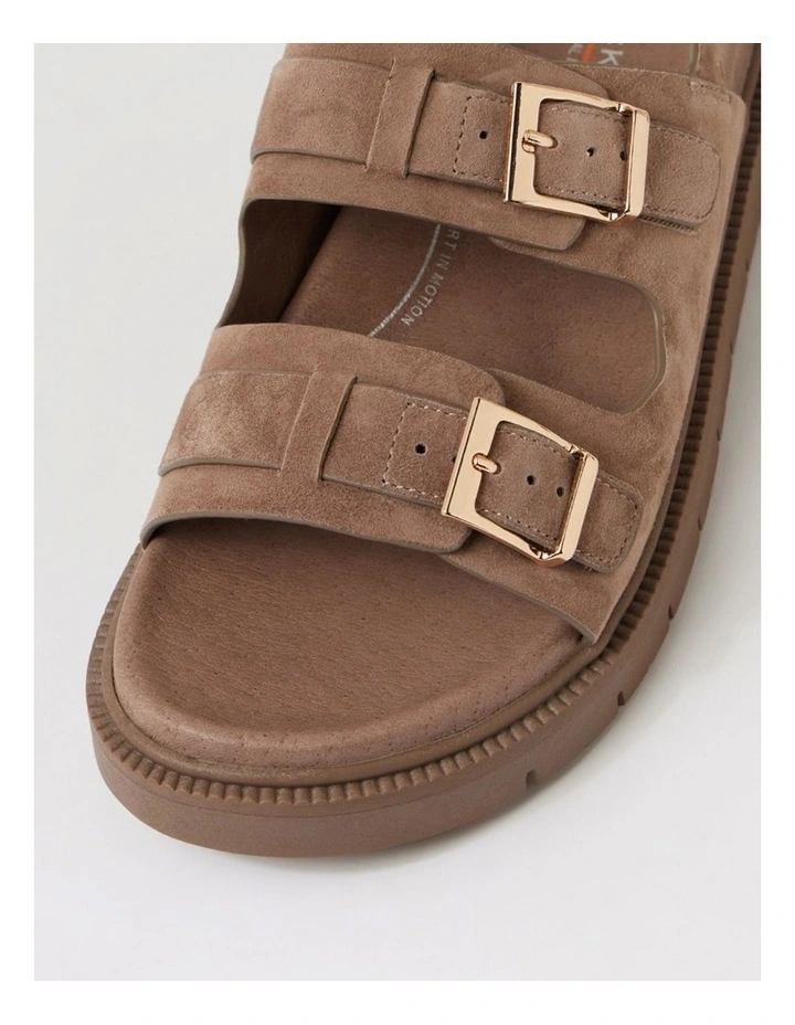 Hobart Taupe Suede Slides image 4