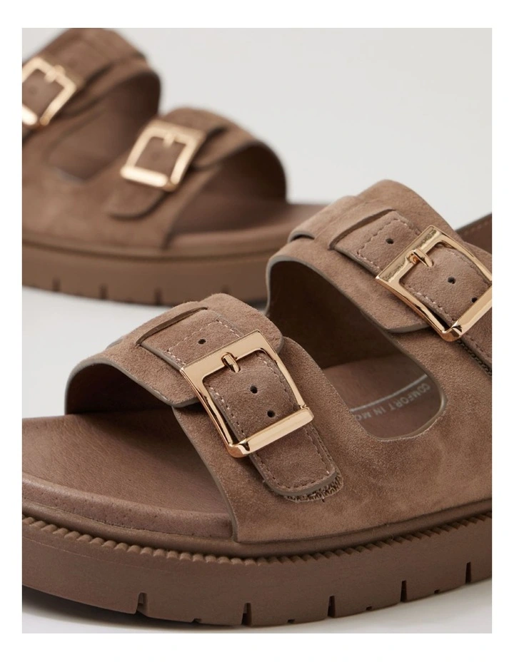 Hobart Taupe Suede Slides image 5