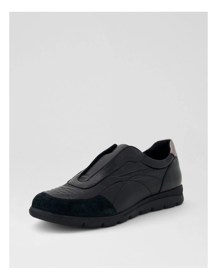 Baker Black Pewter Leather Sneakers image 2
