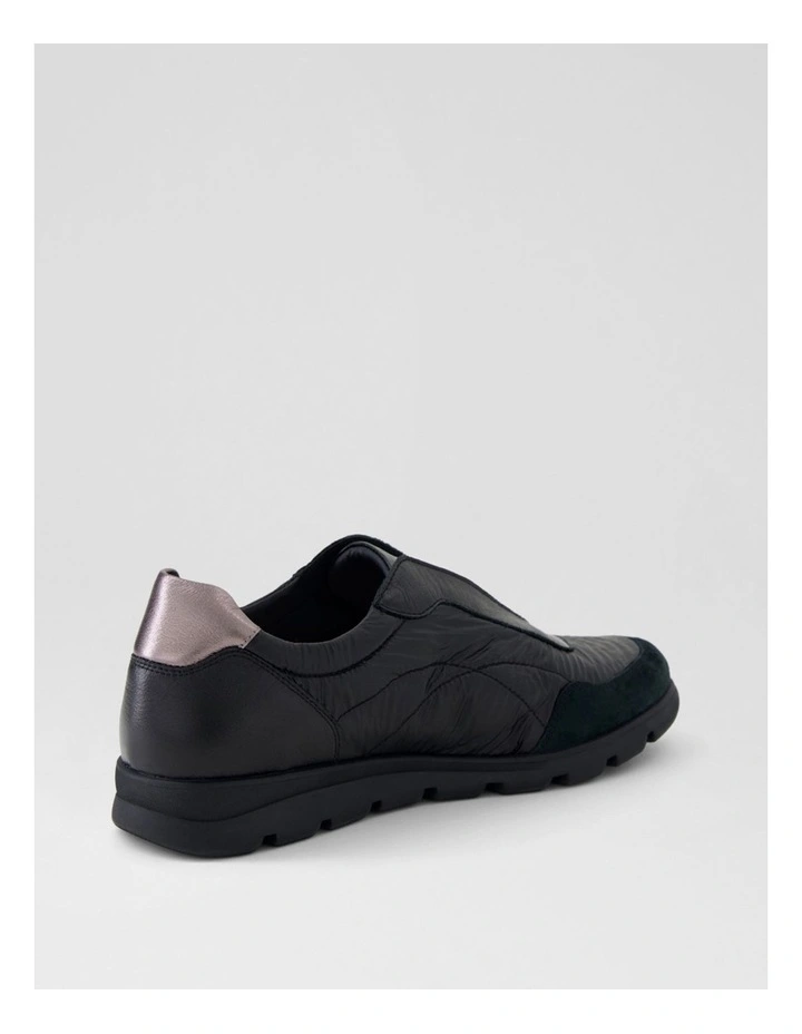 Baker Black Pewter Leather Sneakers image 3