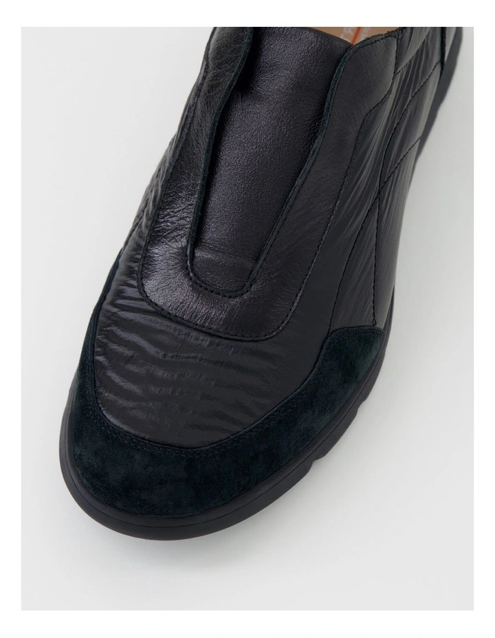 Baker Black Pewter Leather Sneakers image 4