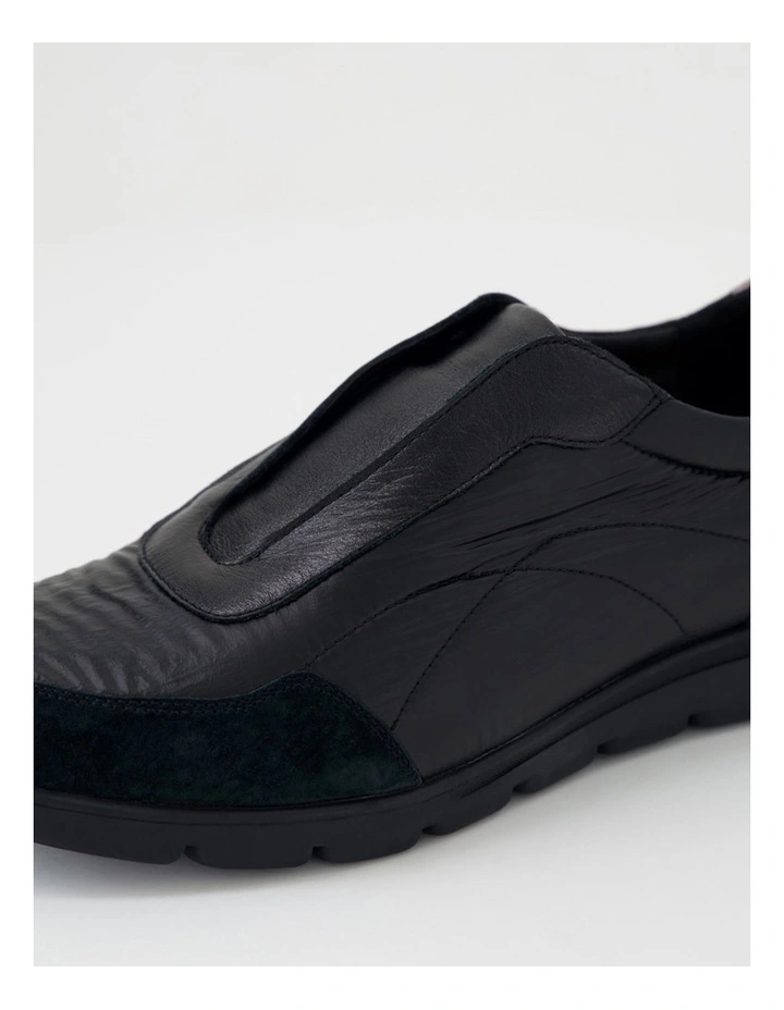 Baker Black Pewter Leather Sneakers image 5