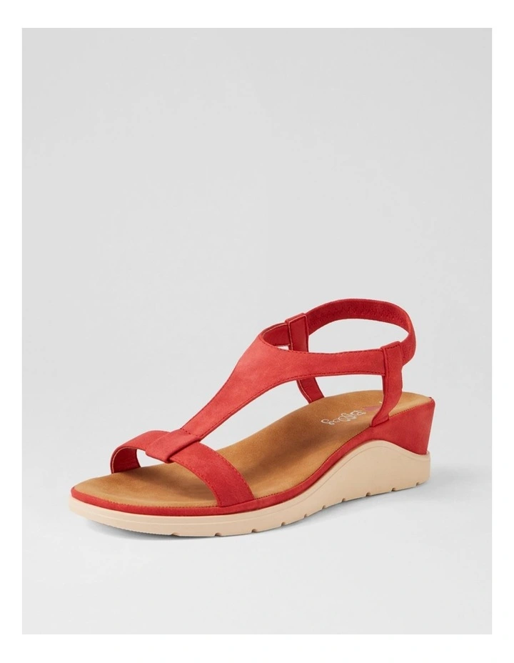 Hurno Red Nubuck Pu Sandals image 2