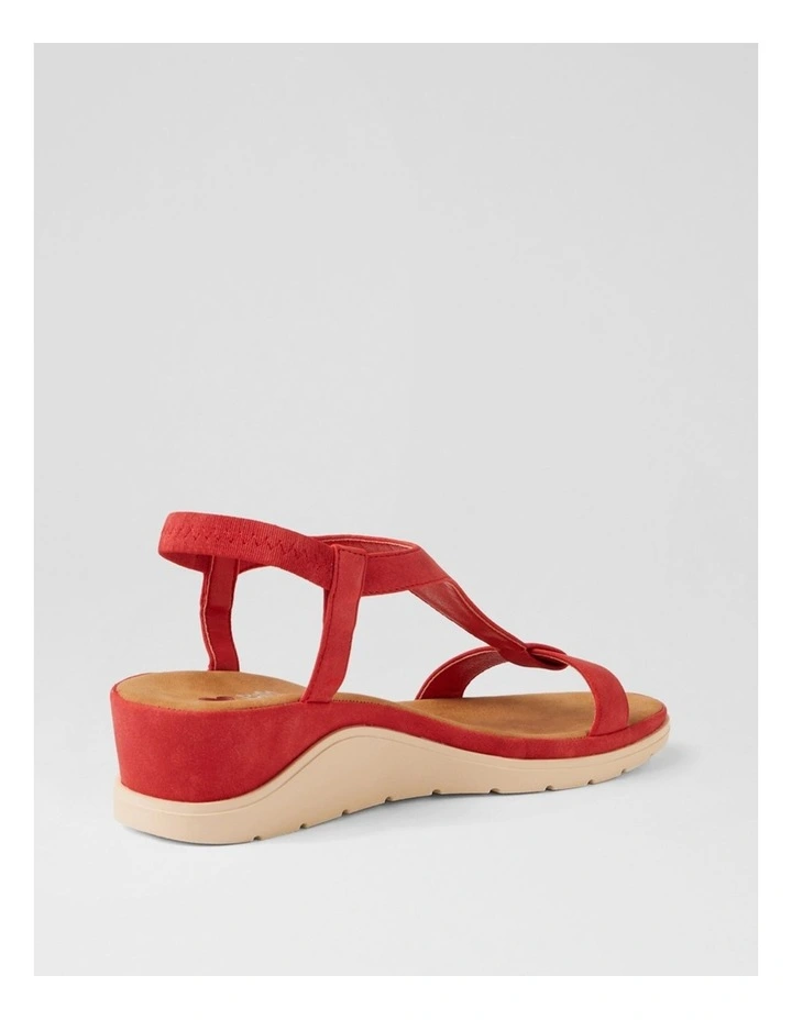 Hurno Red Nubuck Pu Sandals image 3