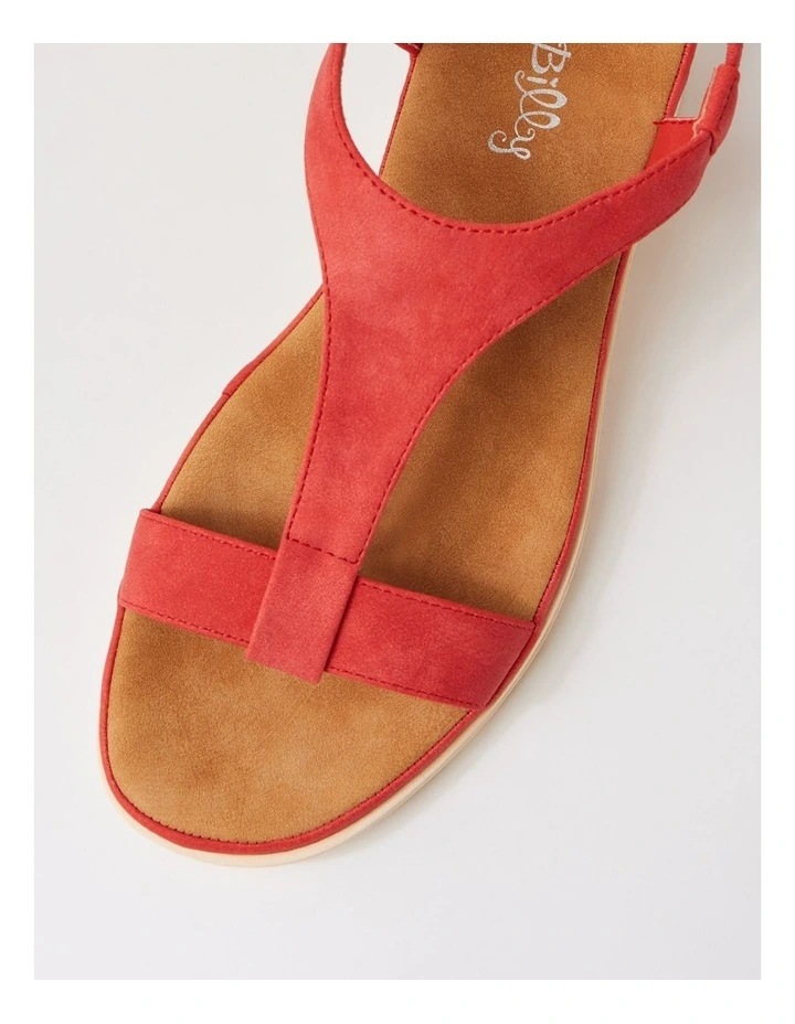 Hurno Red Nubuck Pu Sandals image 4