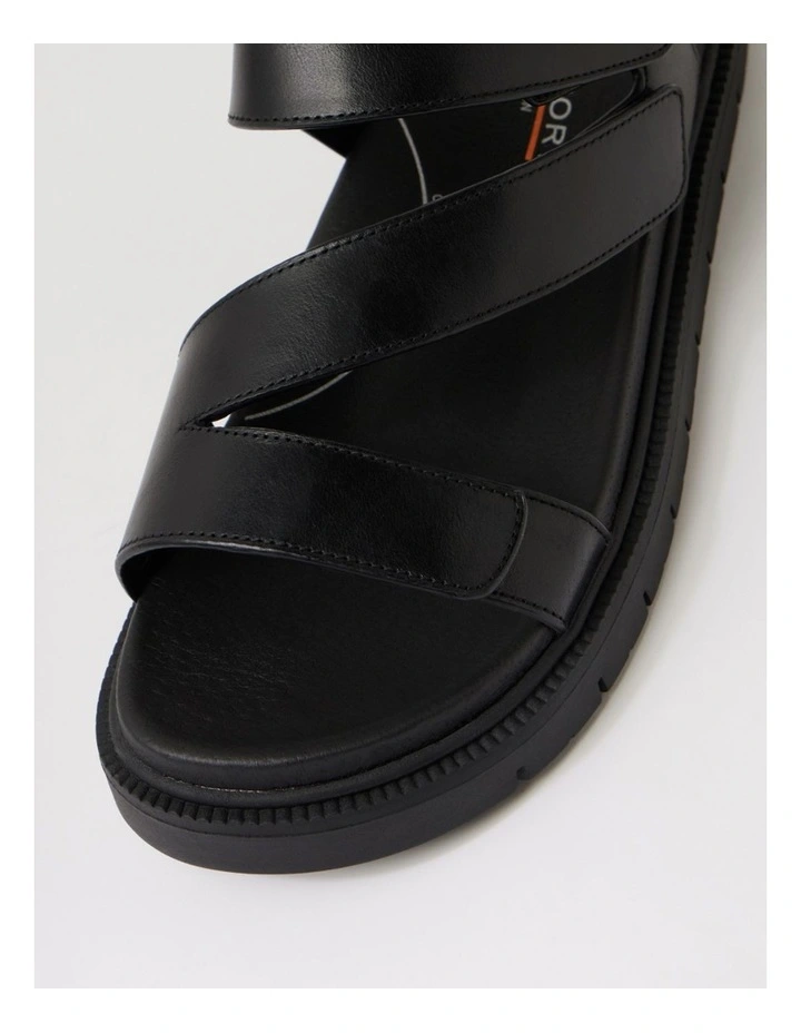 Hamilton Black Leather Sandals image 4