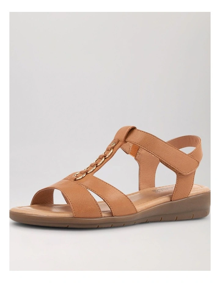 Frankie2 Dark Tan Leather Sandals image 2