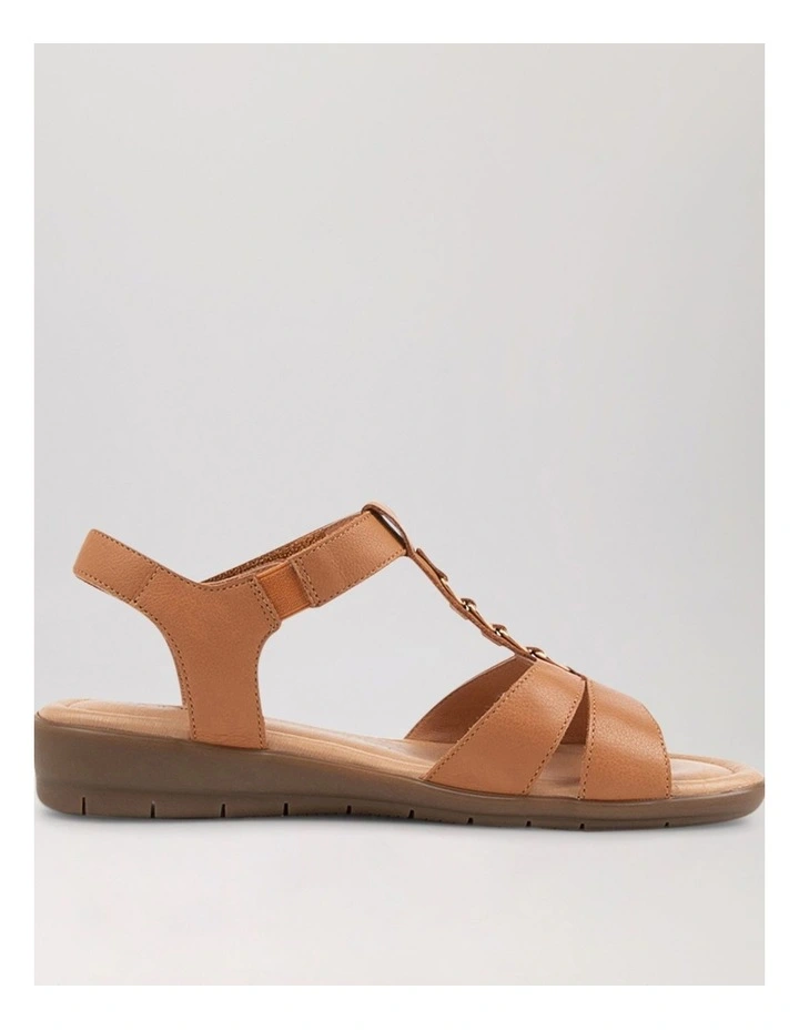 Frankie2 Dark Tan Leather Sandals image 3