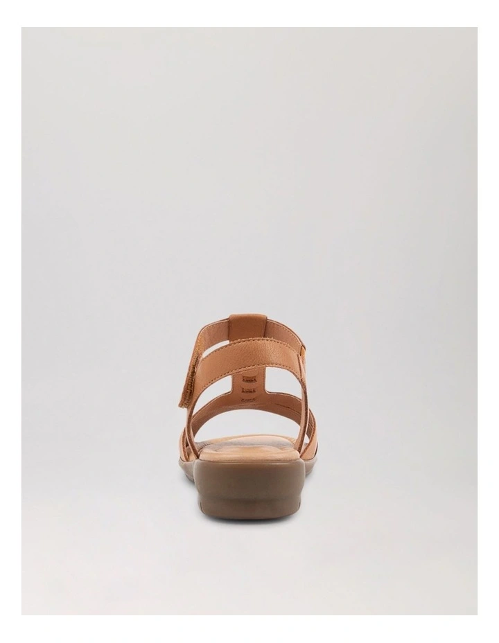 Frankie2 Dark Tan Leather Sandals image 4