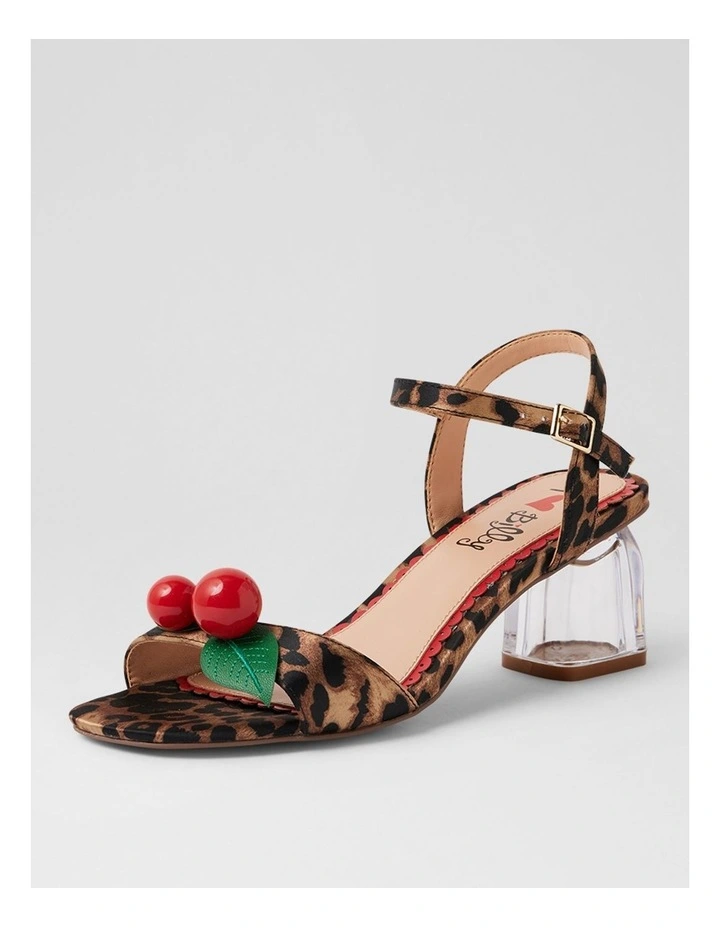 Yotto Leopard Satin Sandals image 2