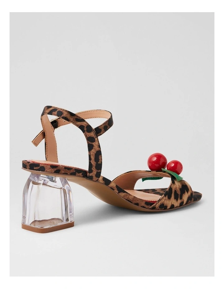 Yotto Leopard Satin Sandals image 3