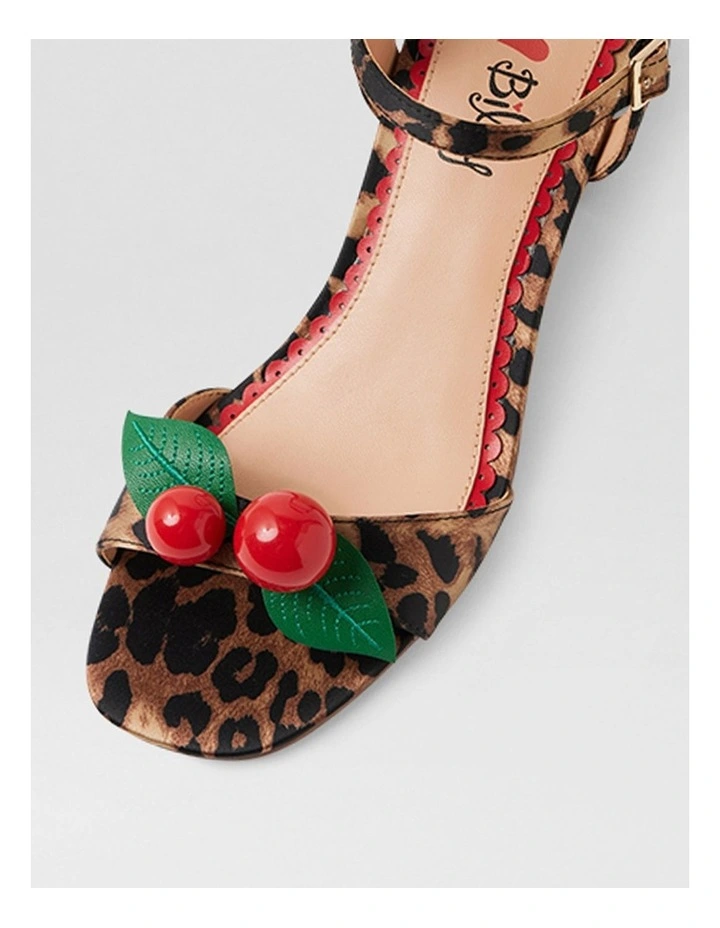 Yotto Leopard Satin Sandals image 4