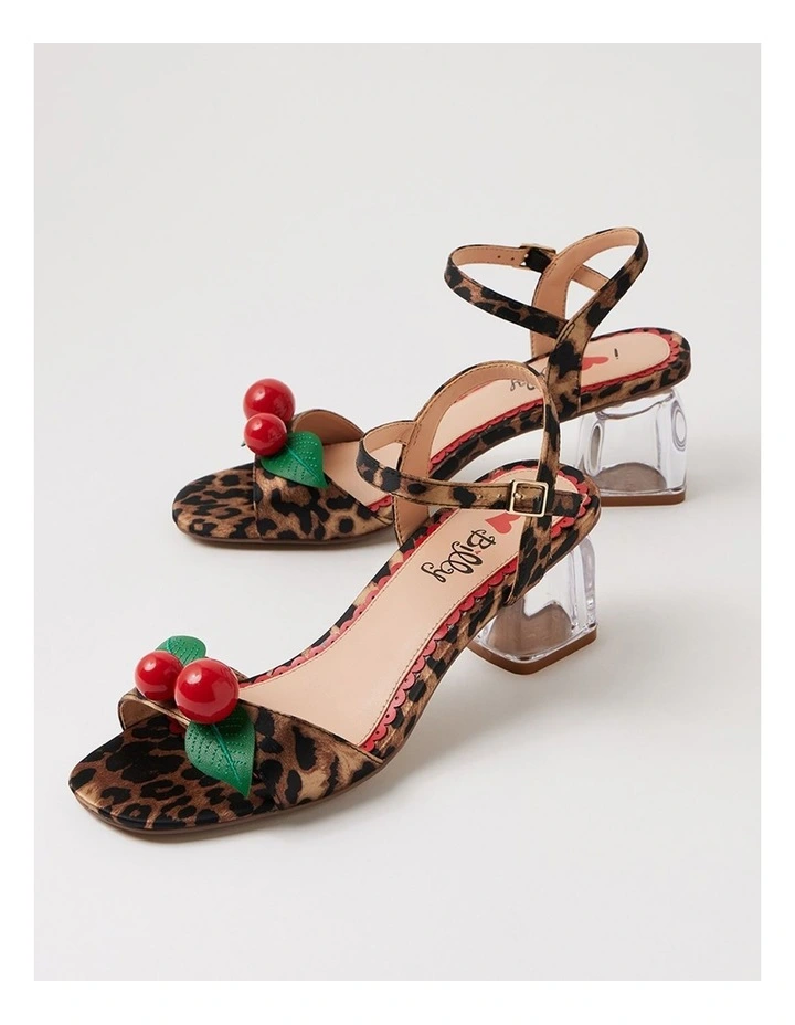 Yotto Leopard Satin Sandals image 5