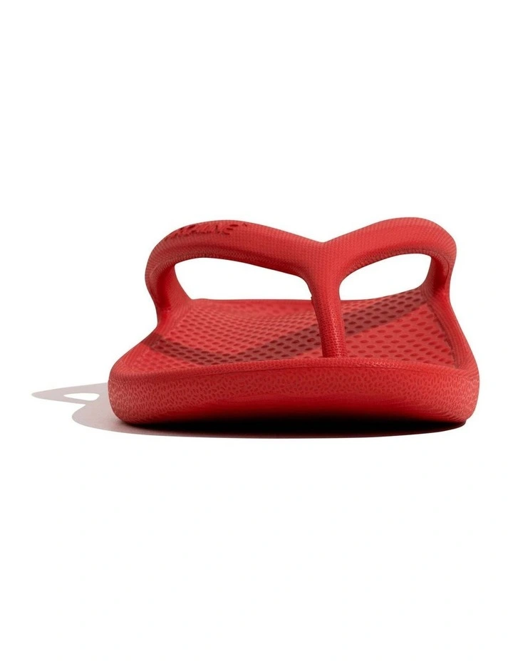 Archline Orthotic Foam Thongs Arch Support Flip Flops Orthopedic Rebound - Red image 3