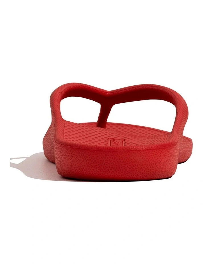 Archline Orthotic Foam Thongs Arch Support Flip Flops Orthopedic Rebound - Red image 6
