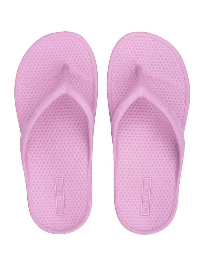 Archline Orthotic Foam Thongs Arch Support Flip Flops Orthopedic Rebound - Lilac image 5
