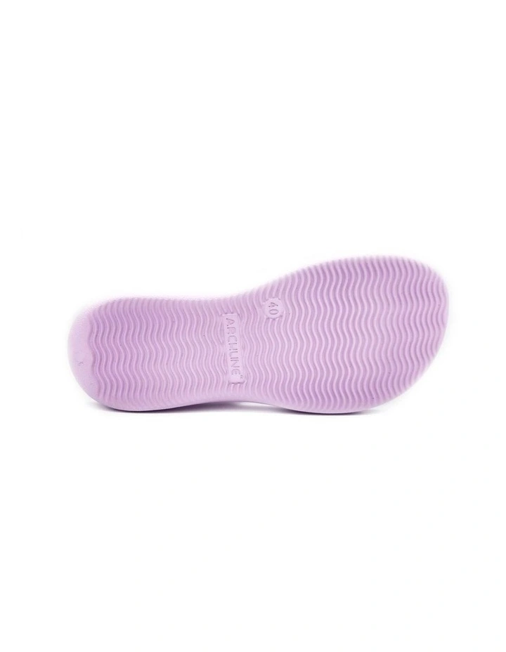 Archline Orthotic Foam Thongs Arch Support Flip Flops Orthopedic Rebound - Lilac image 6