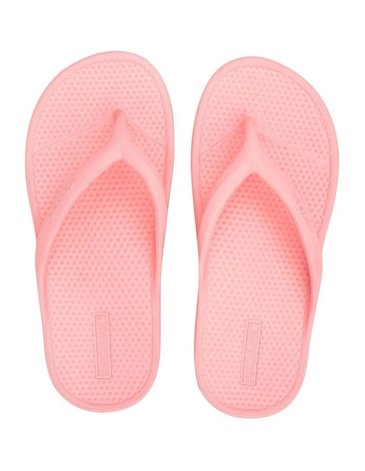 Archline Orthotic Foam Thongs Arch Support Flip Flops Orthopedic Rebound - Pink image 6