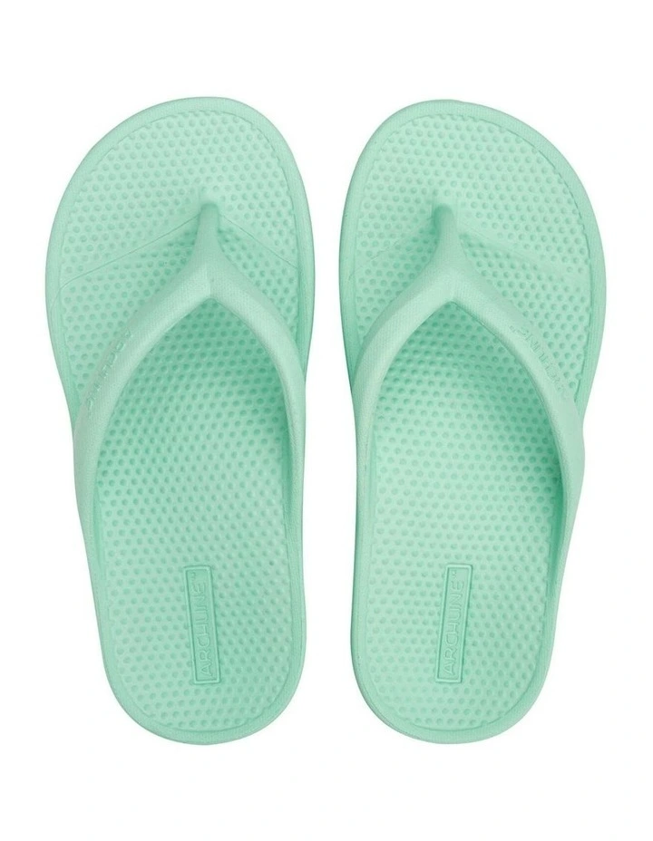 Archline Orthotic Foam Thongs Arch Support Flip Flops Orthopedic Rebound - Mint Green image 4