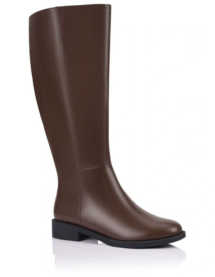 Gabe Wide Calf Tall Boot - Chocolate Brown image 2
