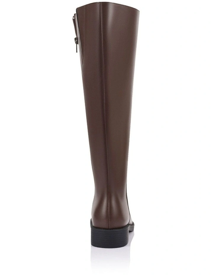 Gabe Wide Calf Tall Boot - Chocolate Brown image 4