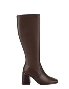 Liza Knee High Boots - Chocolate Brown