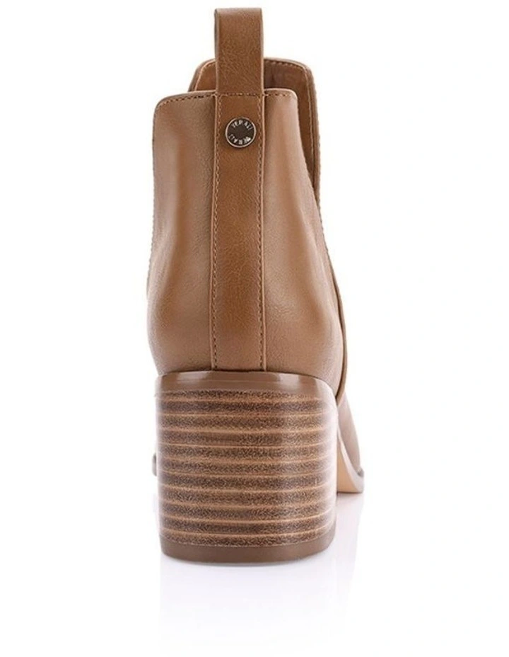 Fierce Cut Out Ankle Boots - Tan Softee image 4
