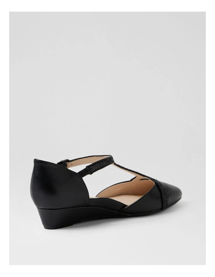 Ember Black Leather Heels image 3
