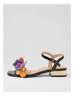 Chrysalis Black Patent Pu Sandals