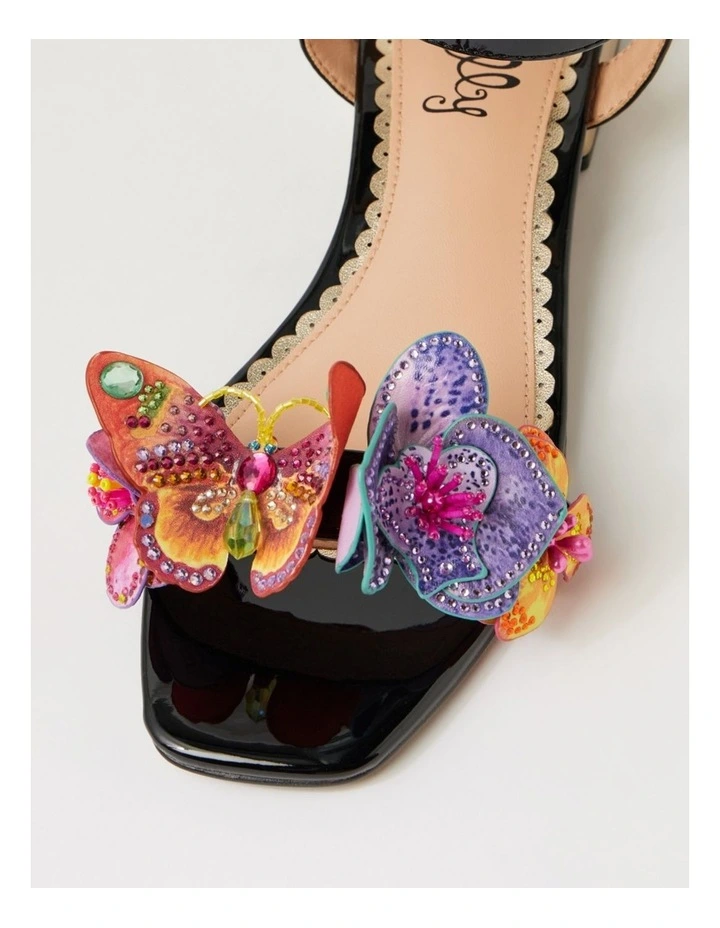 Chrysalis Black Patent Pu Sandals image 4