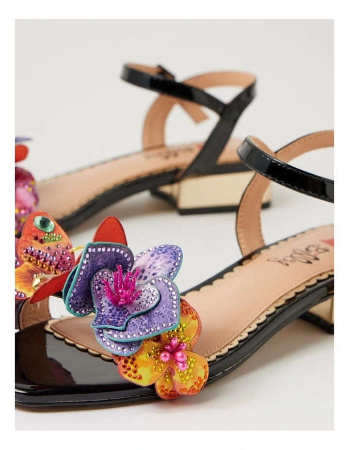 Chrysalis Black Patent Pu Sandals image 5