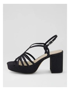 Forrum Black Glitter Sandals