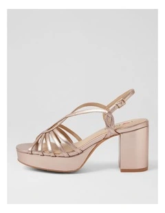 Forrum Rose Gold Strappy Sandals