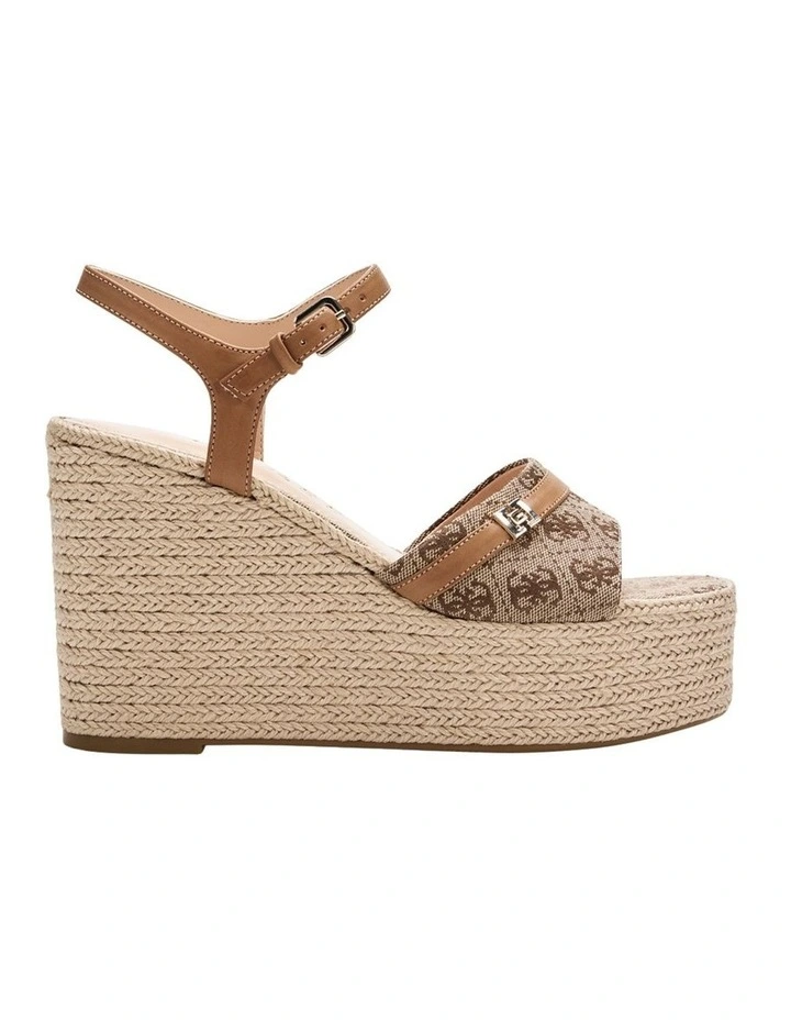 Taani Wedge Heels in Brown image 2