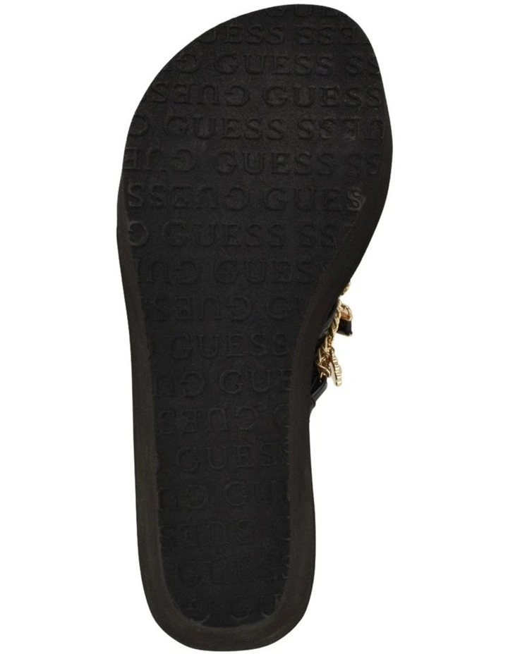 Sutton Wedge Sandal in Black image 6