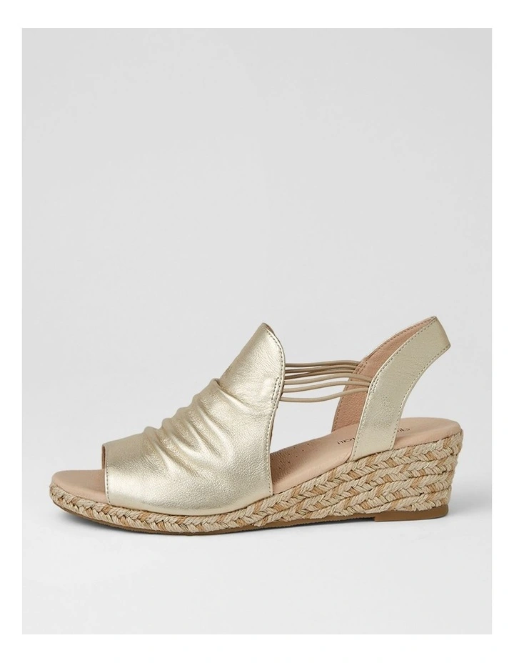 Hlensia Pale Gold Multi Rope Leather Espadrilles image 1
