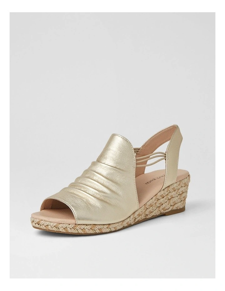 Hlensia Pale Gold Multi Rope Leather Espadrilles image 2