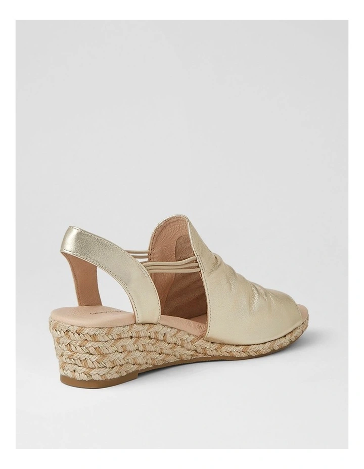 Hlensia Pale Gold Multi Rope Leather Espadrilles image 3